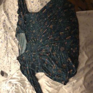 Turquoise blouse